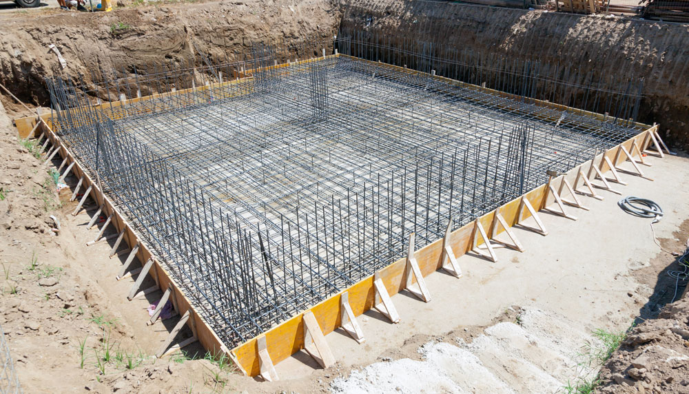 Foundation of a New House